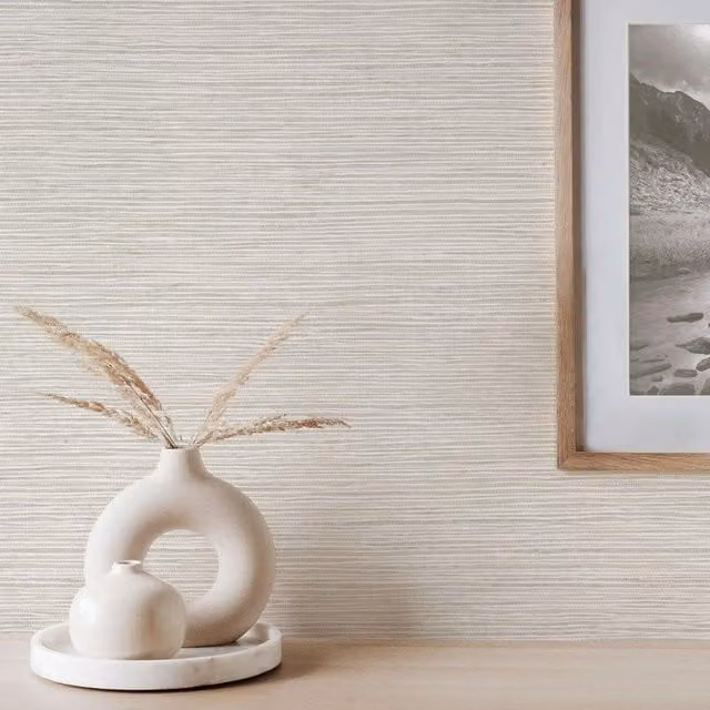 Crown Grey Abstract Textured Textile Wallpaper