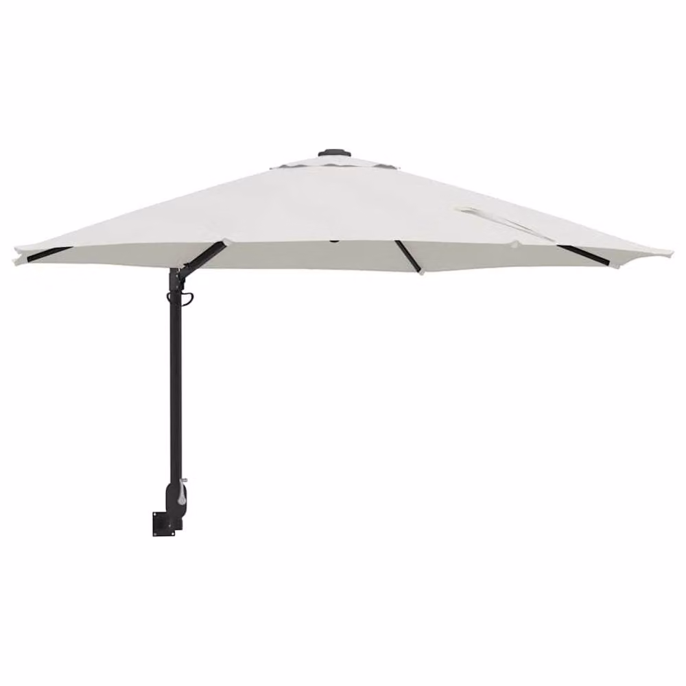 Berkfield Home Modern Cantilever Garden Umbrella in Beige with Aluminium Frame and Polyester Canopy – 3