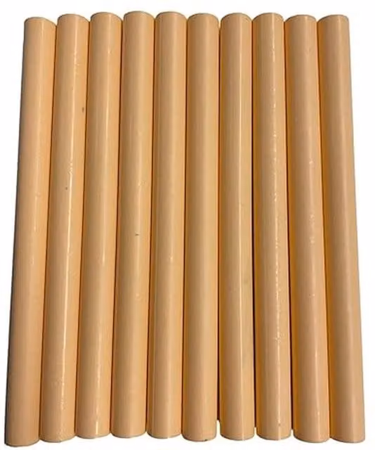 Syntego Pack of 10 Orange Matte Wax Sticks for Hot Melt Application