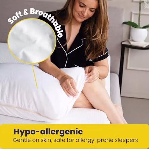 Brightr Sleep Tencel Waterproof Pillow Protector in White, W/H: 50 x 75 cm – 6