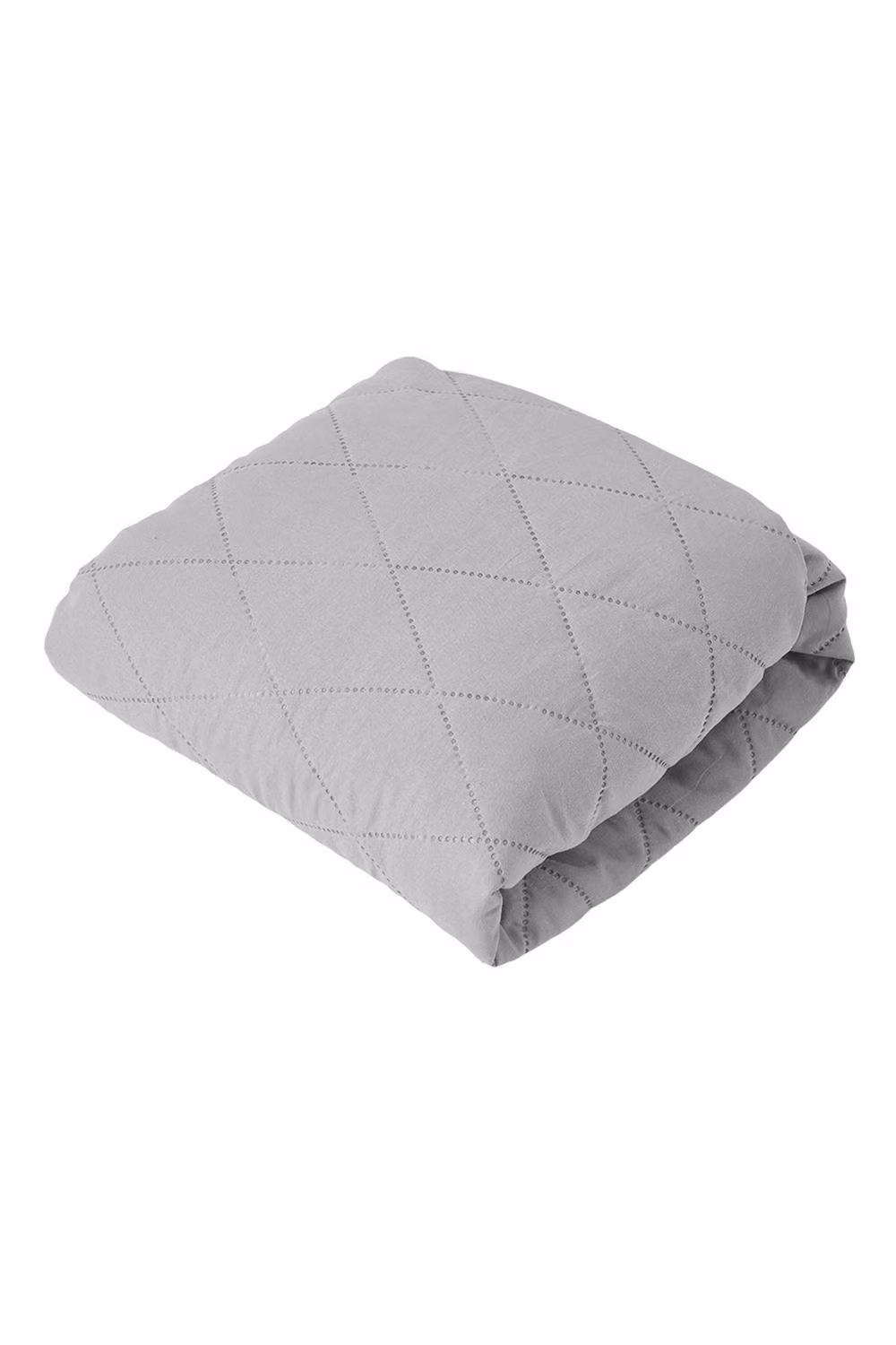 Living and Home Grey Quilted Waterproof Fitted Mattress Protector, W/D/H: 140 x 200 cm – 3