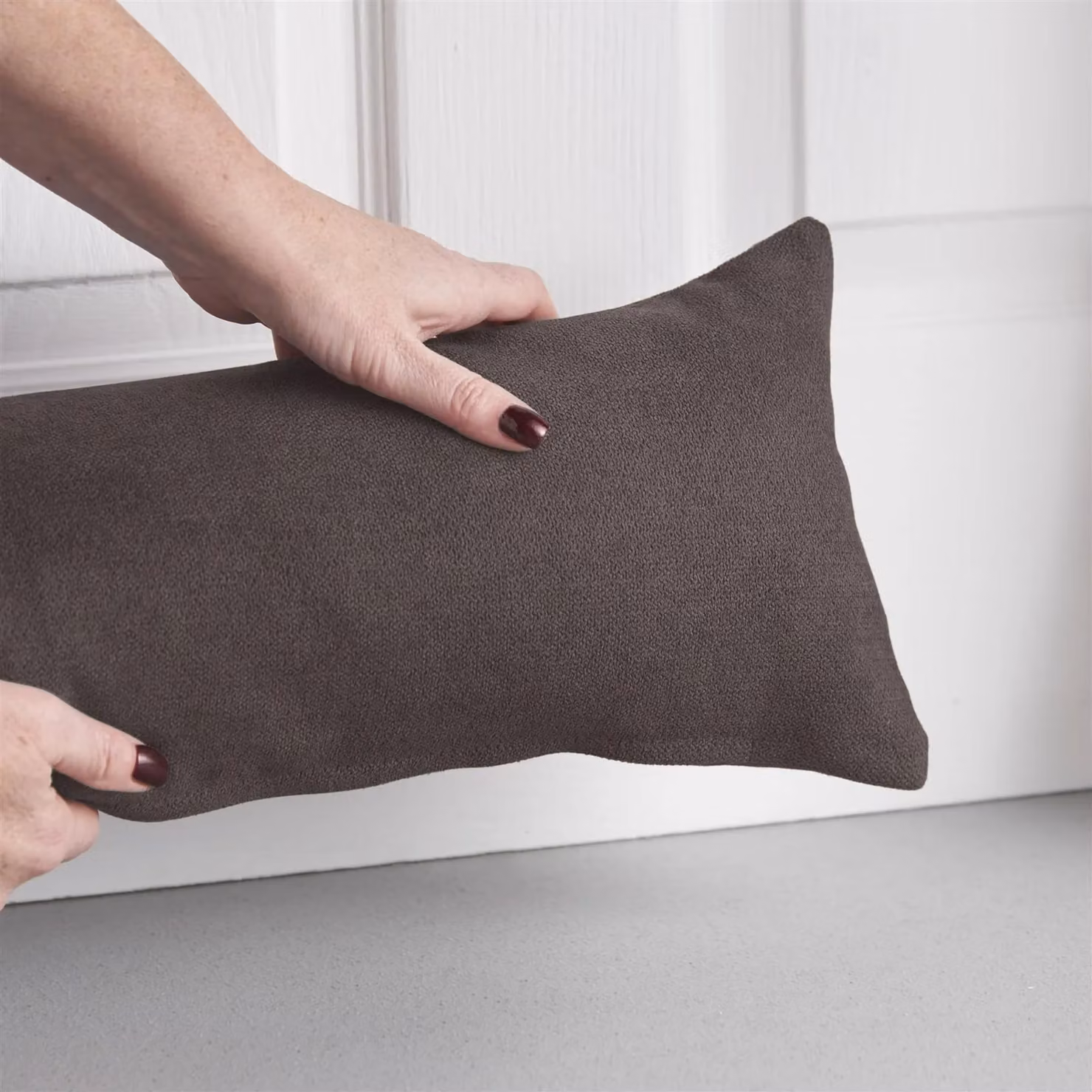 Luxury Living Alan Symonds Velvet Chenille Draught Excluder, Brown, W/D/H: 90 x 15 x 15 cm – 3