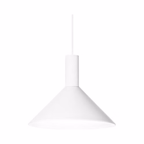 Ideal Lux Mix Round Slim Suspended Pendant Ceiling Light in White