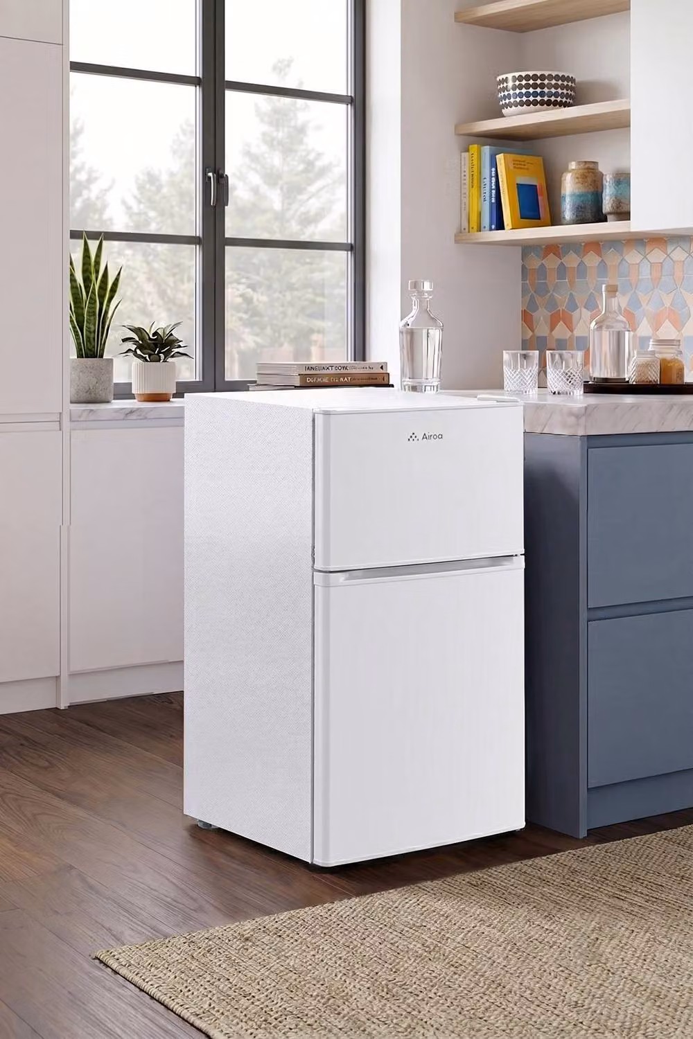 Amica 89L Freestanding Top Freezer Fridge in White – 2