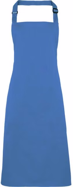 Premier Colours Poly Cotton Bib Apron Workwear Pack of 2 in Blue