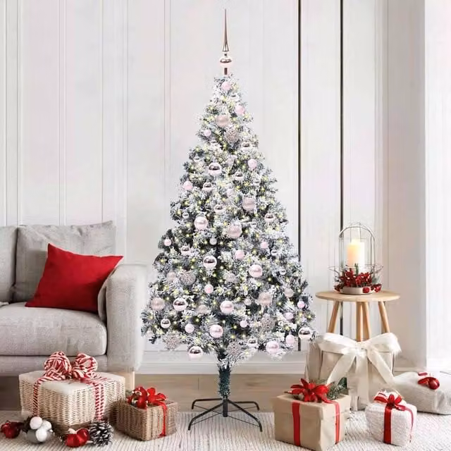 Berkfield Home Artificial Christmas Tree with 300 LEDs in Green, Height: 180 cm – 1