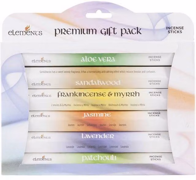 Elements Something Different Premium Incense Stick Gift Pack of 6, Multicolour