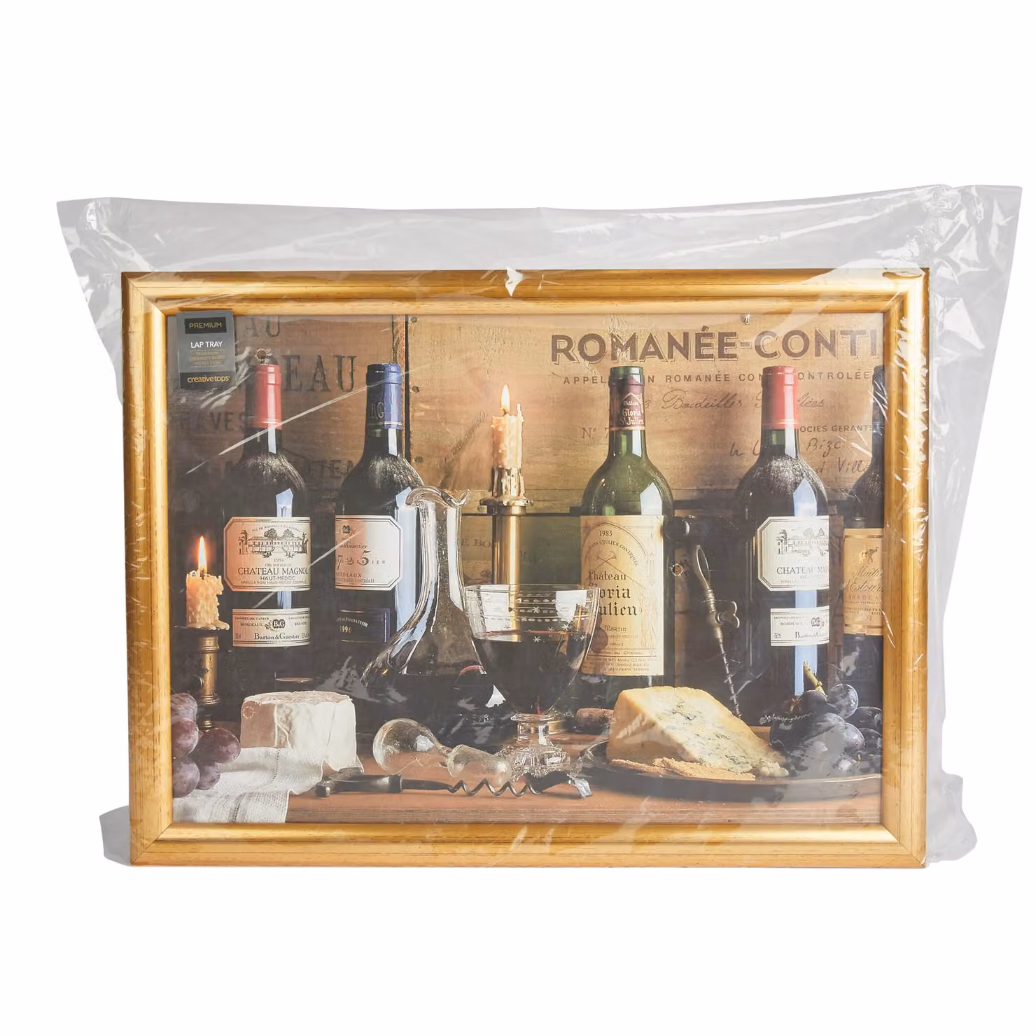 Creative Tops Vintage Wine Lap Tray in Blue, Brown and Multicolour, W: 43.5 cm, D: 34 cm – 5