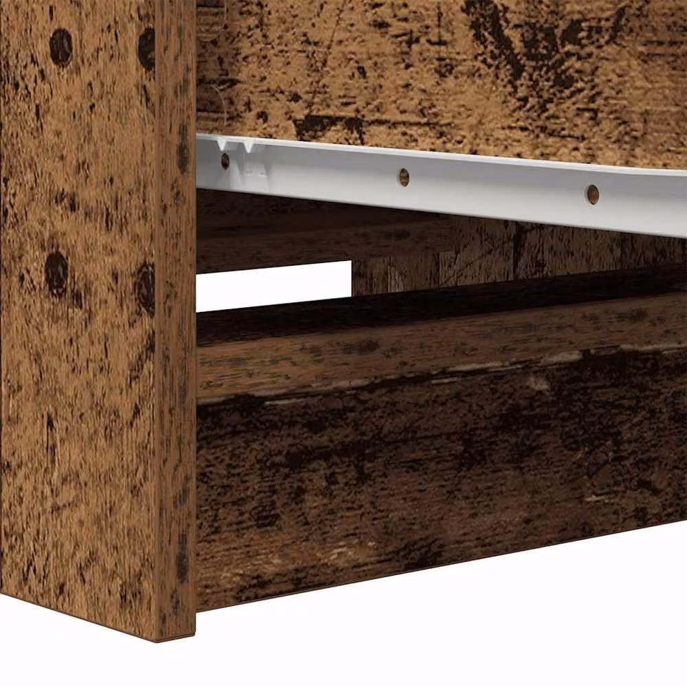 Berkfield Home Rustic Old Wood Sideboard in Brown, W/D/H: 37.5 x 35 x 99 cm – 3