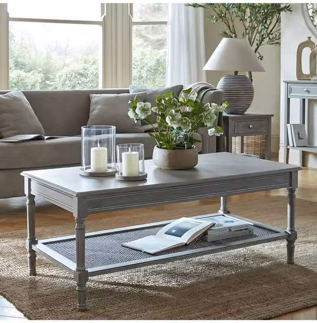 KDMD Serene Rattan Collection Coffee Table in Grey