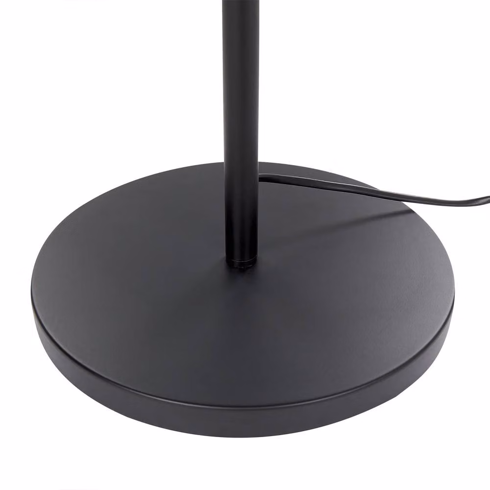 Wyld and Coco Modern Black Metal Floor Lamp with 3 White Glass Spheres, Height: 153 cm – 3