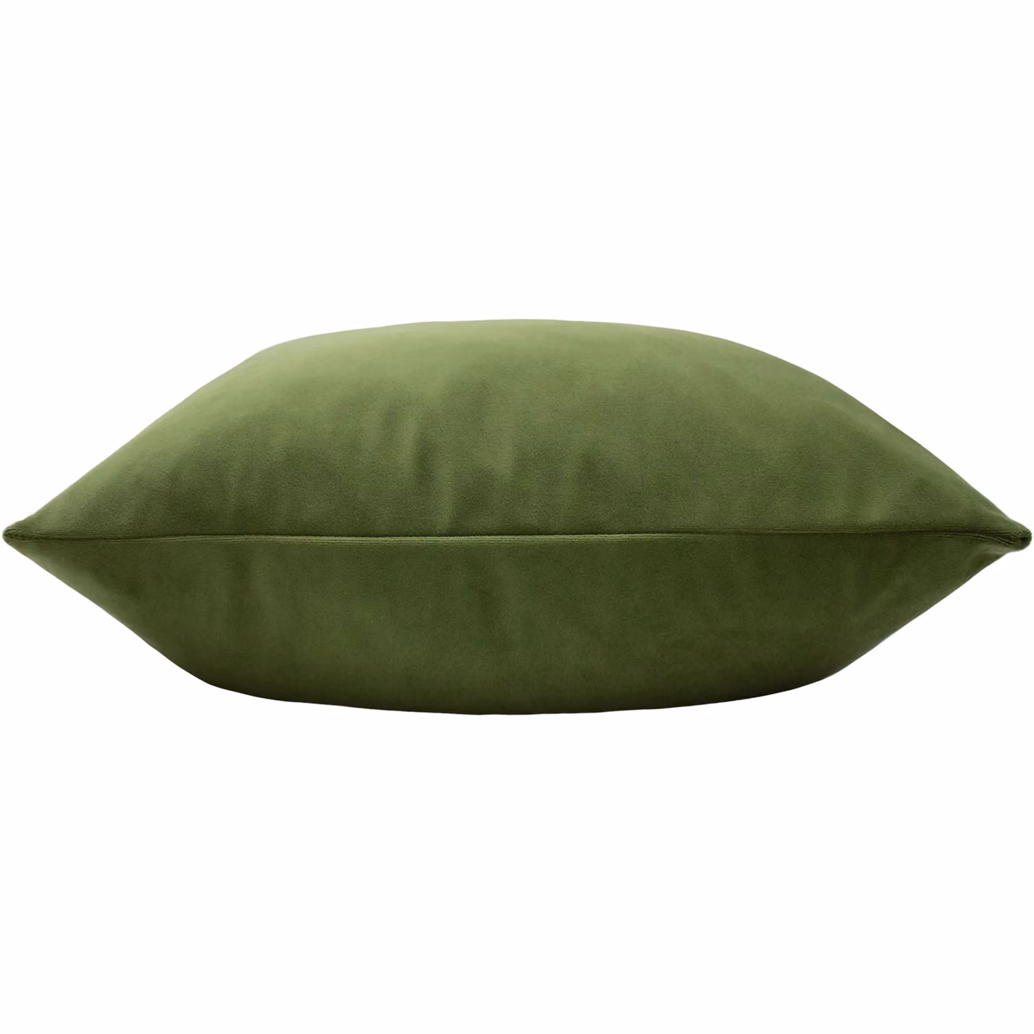 Paoletti Sunningdale Plain Velvet Square Cushion in Green, W/D/H: 50 x 50 x 50 cm – 3