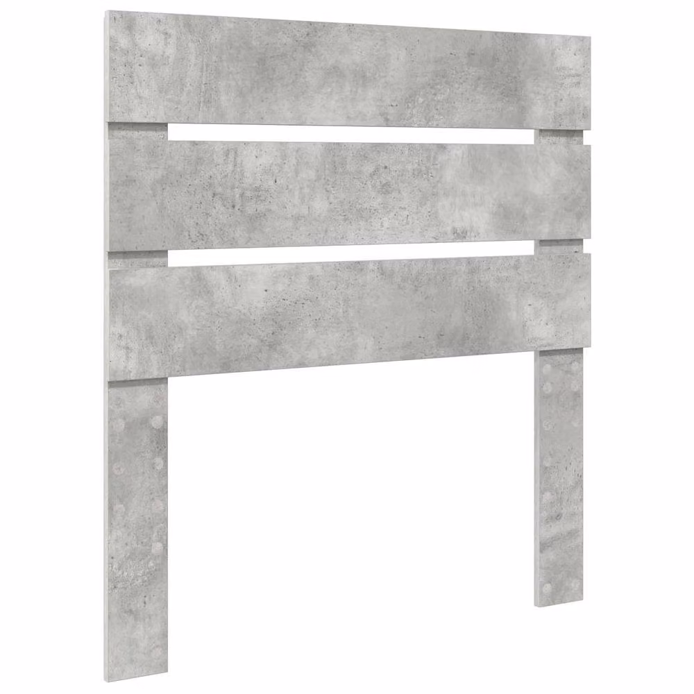 Berkfield Home Modern Bed Frame with Drawers in Concrete Grey and Silver, Engineered Wood, W: 70 cm x L: 190 cm – 2