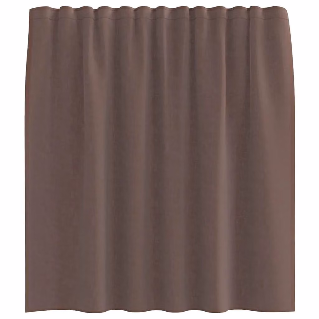 Berkfield Home Brown Voile Tab Top Curtains, 2 Pack – 4