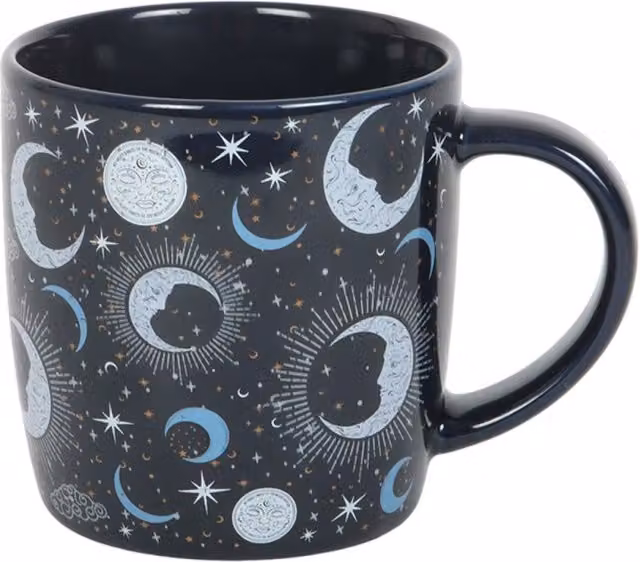 KDMK Blue Print Mug, 500 ml, Microwave and Dishwasher Safe