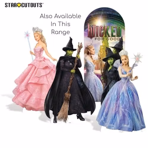 Star Cutouts SC4629 Elphaba Cynthia Erivo Wicked Green Witch Lifesize Cardboard Cutout 2-Pack in Green – 4