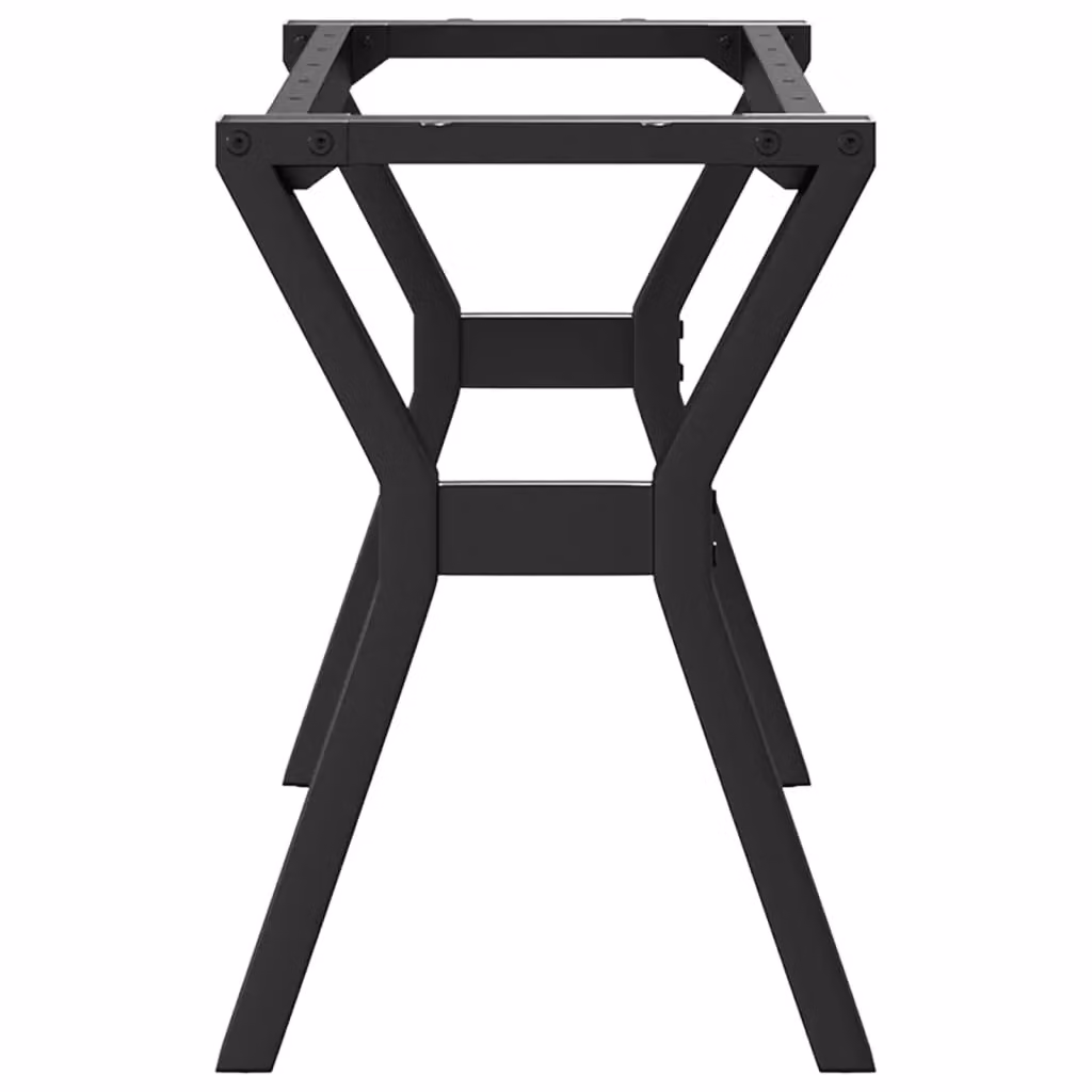 Berkfield Home Y-Frame Coffee Table Legs in Black Steel, W/D/H: 90 x 30 x 43 cm – 2