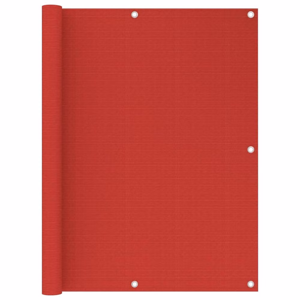 Berkfield Home Red Balcony Screen W: 120 cm, H: 400 cm – 2
