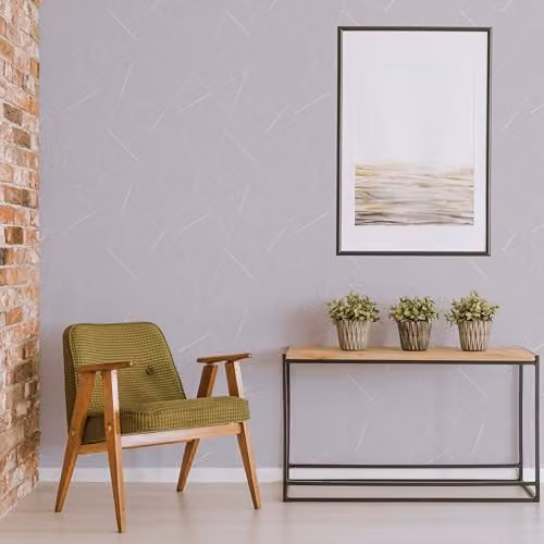 Graham & Brown Superfresco Quartz Fractal Metallic Grey and Silver Geometric Abstract Wallpaper – 2