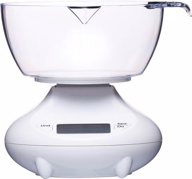 KitchenCraft Digital Electric Kitchen Scales in White