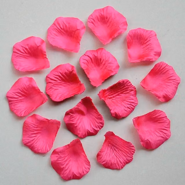 Shatchi 200pcs Pink Silk Rose Petal Confetti for Wedding, Anniversary and Mother's Day Table Decorations – 1