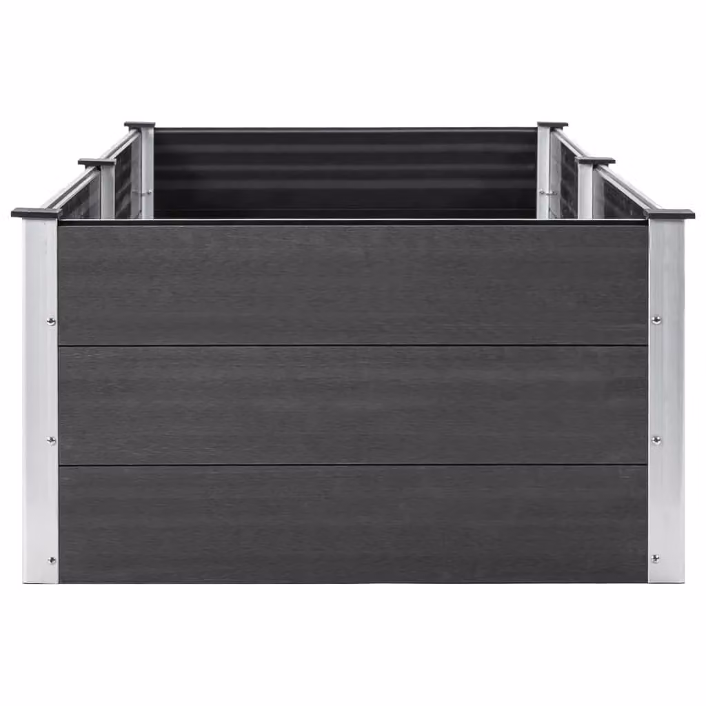 Berkfield Home Garden Grey WPC Raised Bed W: 250 cm, D: 100 cm, H: 54 cm – 3