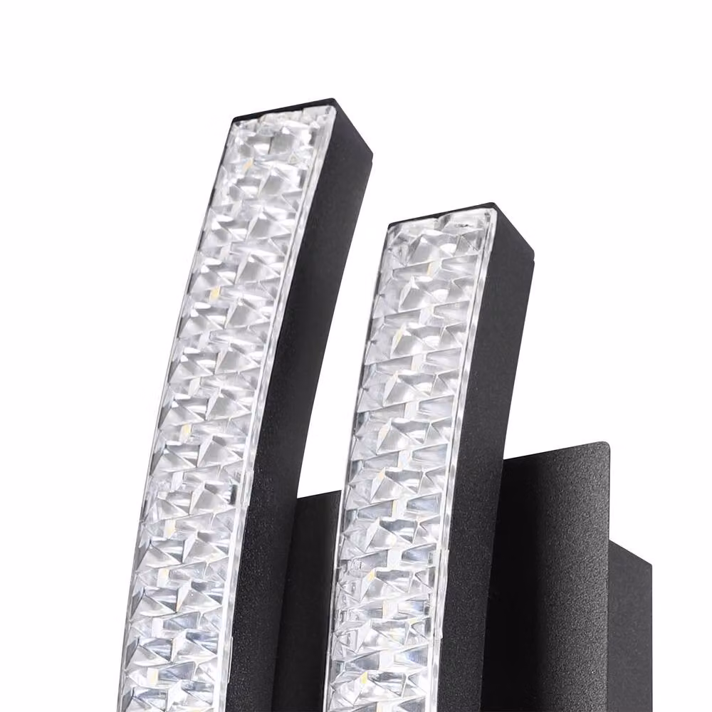 Eglo LEJIAS LED Indoor Wall Light, Black and Transparent, Warm White – 3