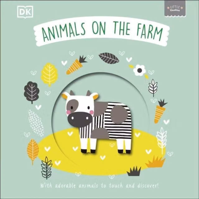 DK Little Chunkies Animals on the Farm Multicolour Cardboard Book