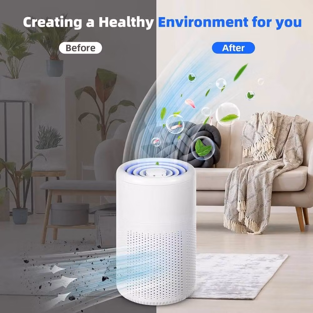 FLAVORA Medical Grade HEPA Air Purifier, White, W/D/H: 100 x 100 x 100 cm – 3