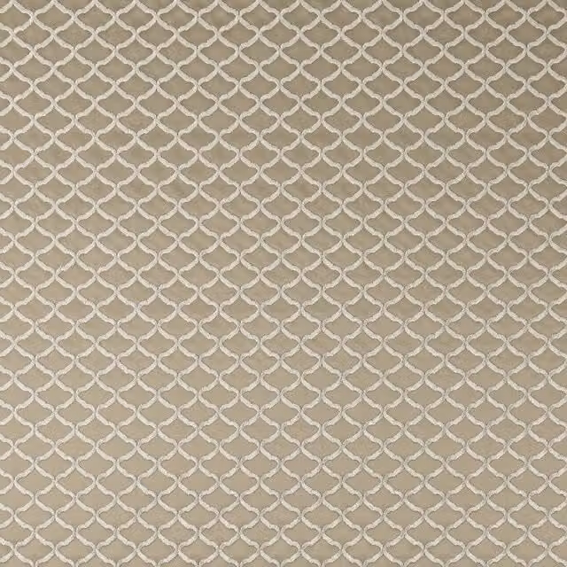 Clarke & Clarke Reggio Beige Graphic Linen Fabric