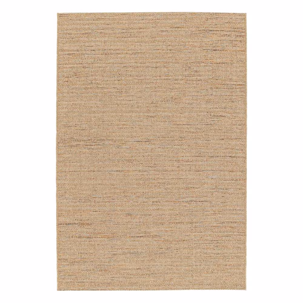 sweeek Light jute-effect interior and exterior carpet with coloured accents in Natural, W/D: 120 x 170 cm – 2