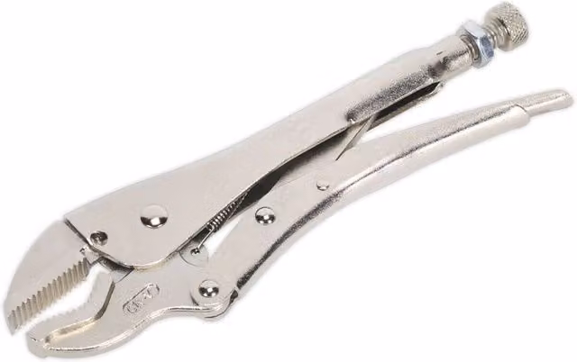 Loops Silver Steel Optimum Grip Locking Pliers with Spring Loaded Mechanism, 225mm