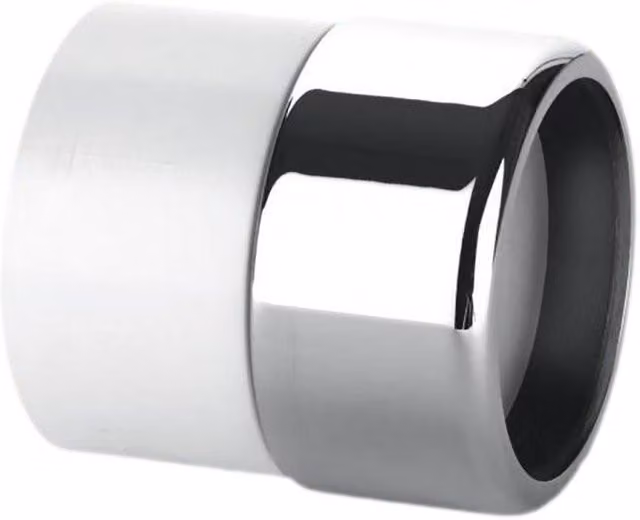 McAlpine Silver Chrome Plated Brass and ABS Coupling 1.5 inch