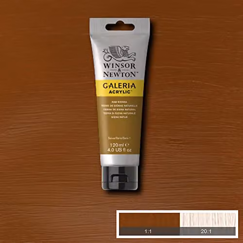 Winsor & Newton Galeria Acrylic Paint, Raw Sienna, 120ml – 3