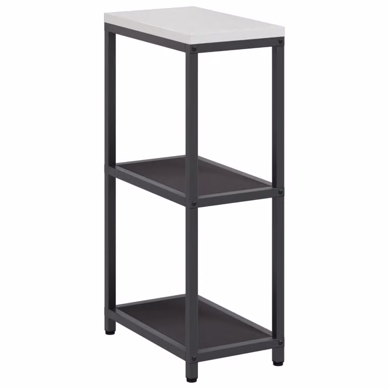 Berkfield Home Modern Kitchen Storage Shelf in Matt Black Metal