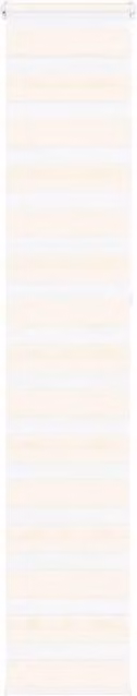 Berkfield Home Zebra Blind in Marble Beige, Polyester Fabric, W: 45 cm, H: 230 cm