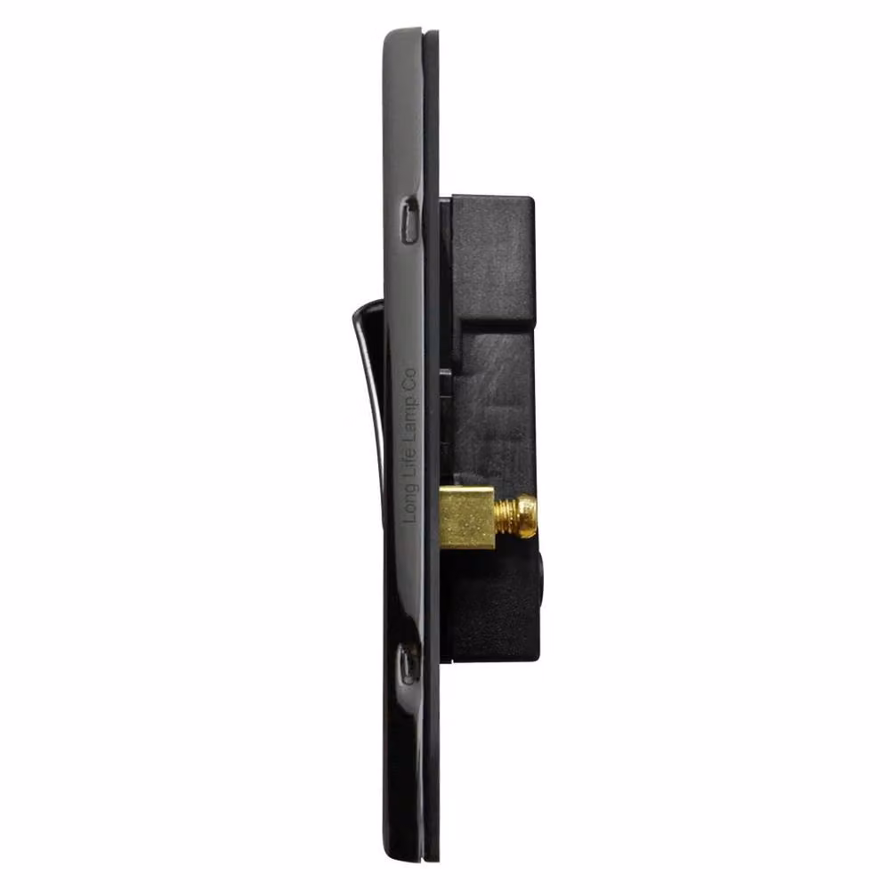SPETLEK Single Wall Switch 1 Gang 2 Way in Black – 2
