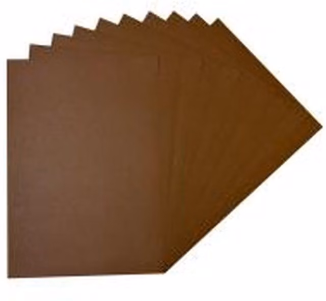 Janrax Pack of 100 Brown Coloured Paper Sheets, 75gsm