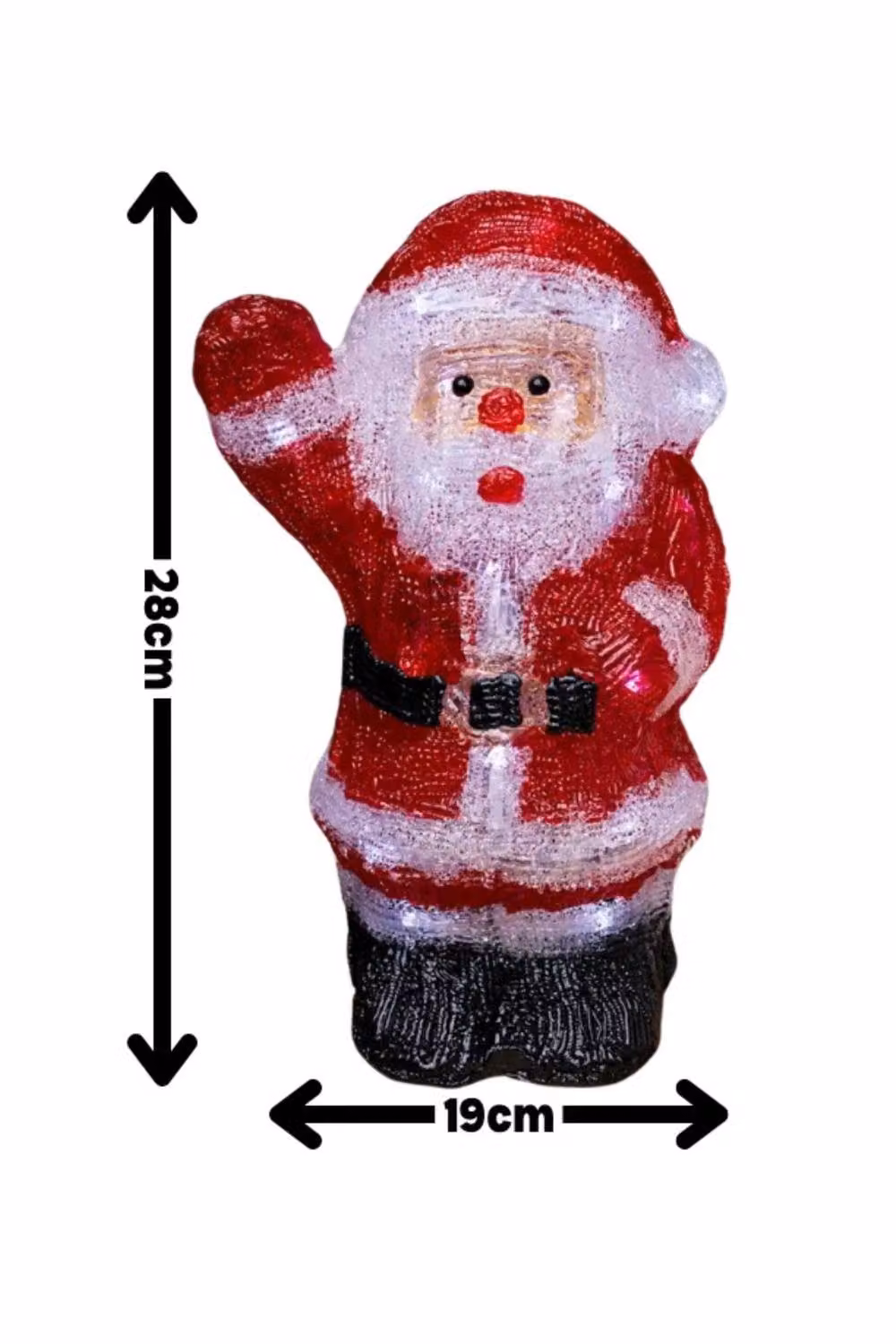 Marco Paul Pre-Lit Red and White Santa Claus Christmas Decoration – 2