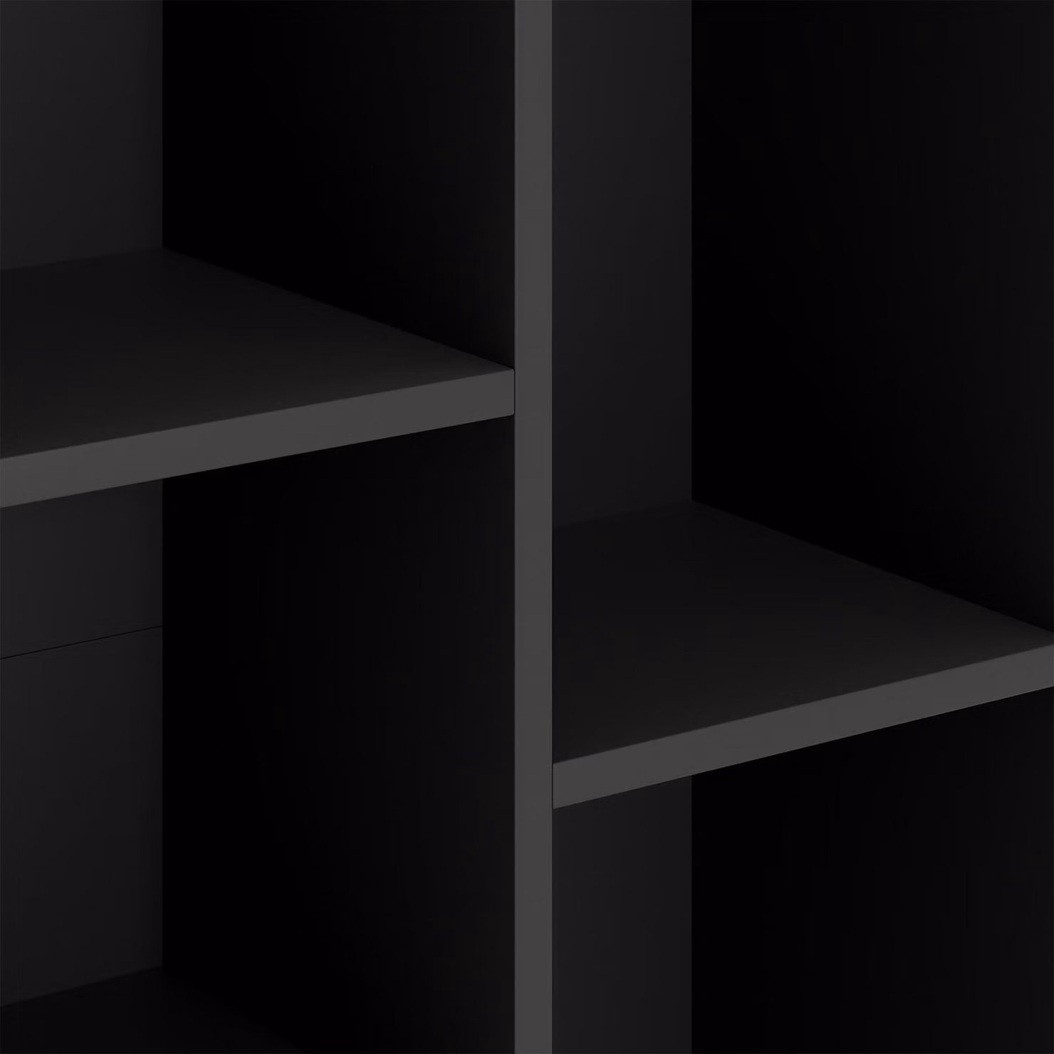 HOMCOM Modern 2-Tier Freestanding Bookshelf with 5 Compartments in Black – 7