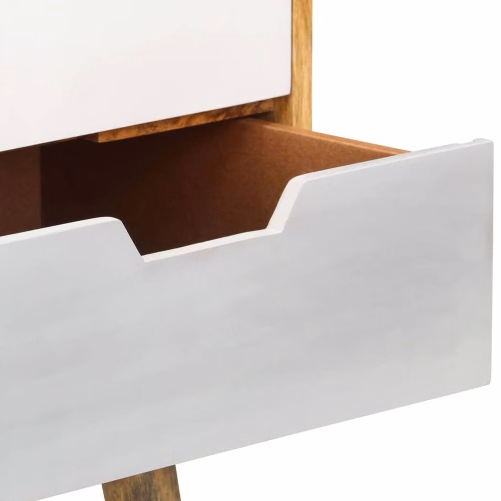 Berkfield Home Mid-Century Solid Mango Wood Sideboard in Brown, W/D/H: 85 x 40 x 71 cm – 3