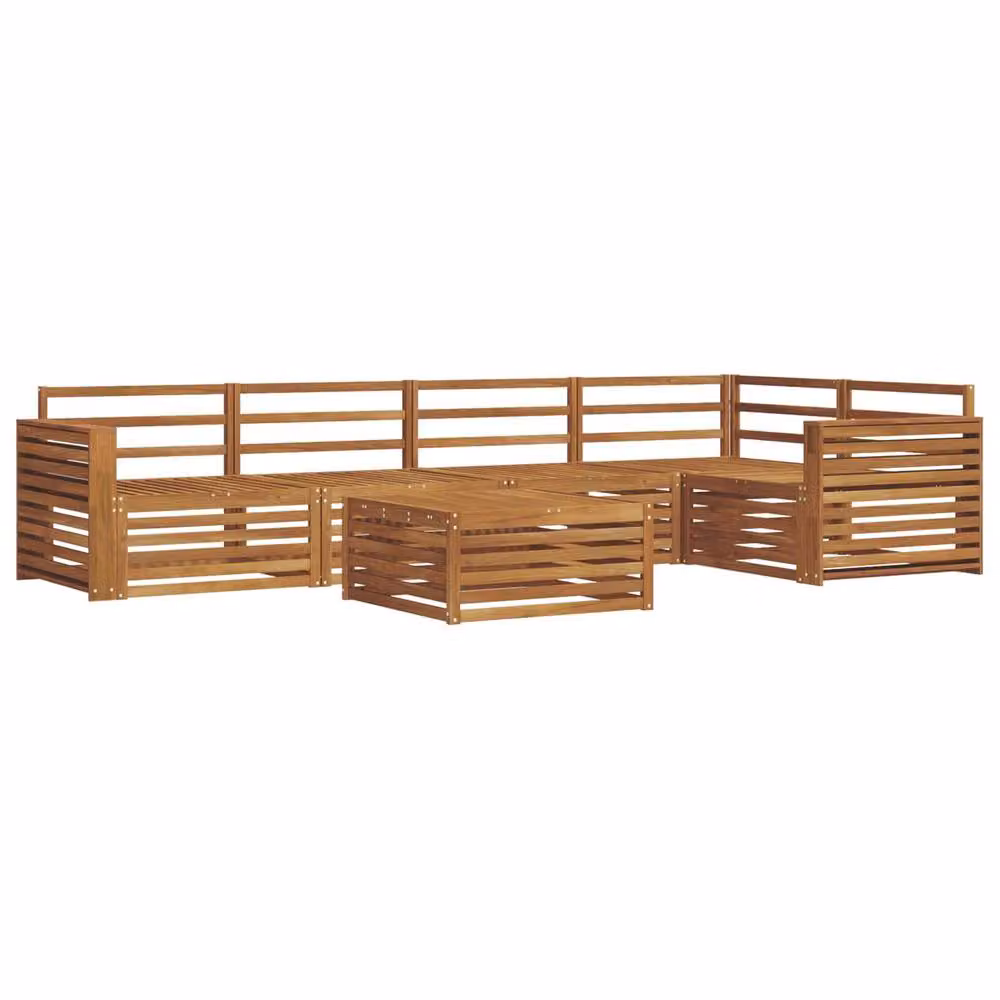 Berkfield Home 6 Piece Outdoor Sofa Set in Brown Acacia Wood – 2