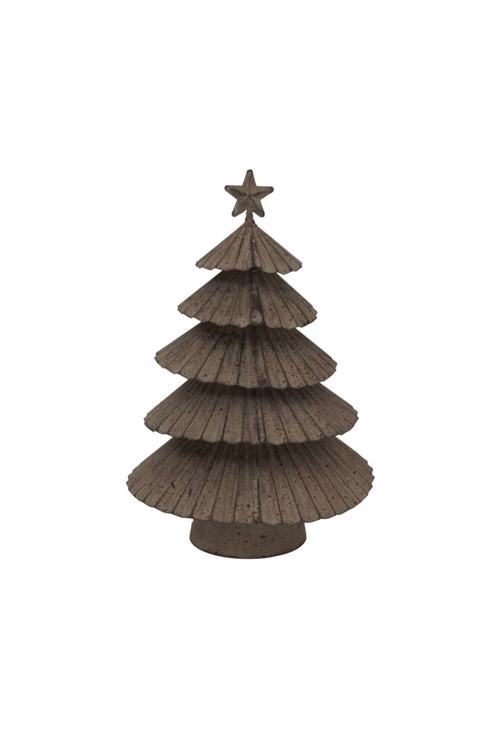KDMD Large Rustic Metal Layered Tree with Star Decorative Art Piece in Brown – 2
