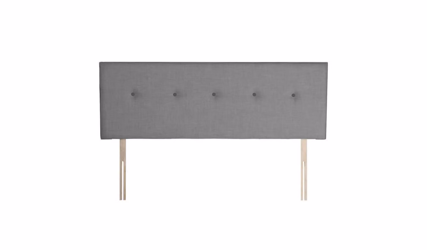 Dalham Modern Grey Fabric Upholstered King Size Headboard