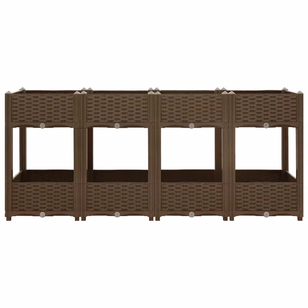 Berkfield Home Brown Polypropylene Raised Bed W/D/H: 160 x 40 x 71 cm – 2