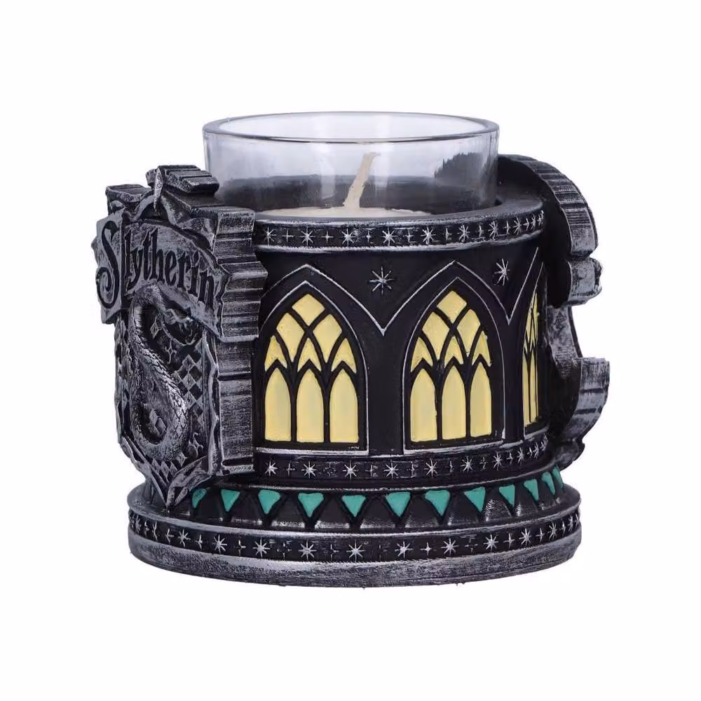 Harry Potter Slytherin Black Plastic Round Tea Light Candle Holder – 2