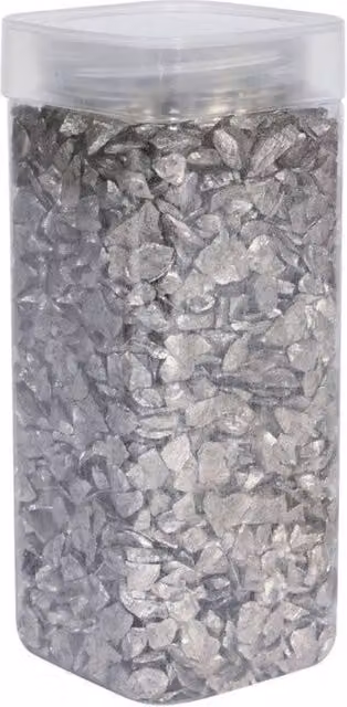 KDMD Pearlised Silver Glass Pebbles, 750g per pack, 3 Pack – 1