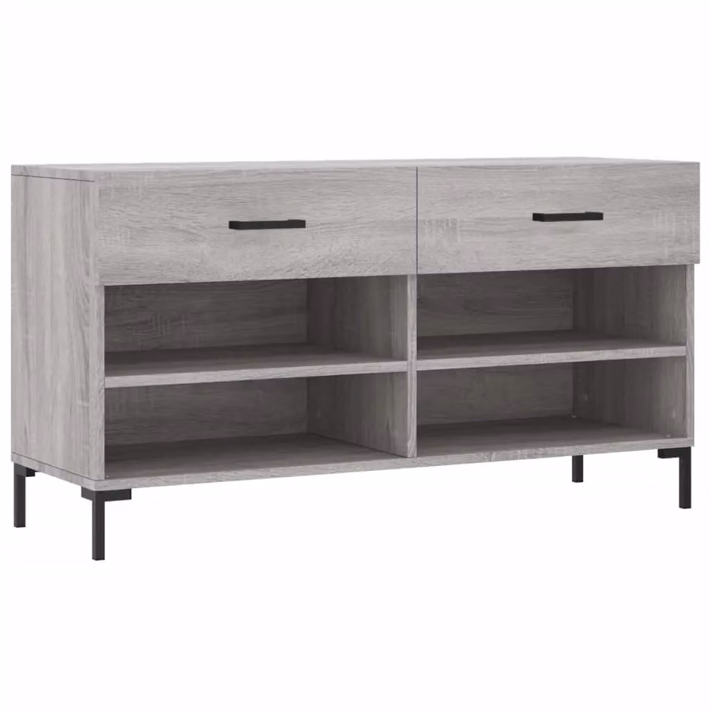 Berkfield Home Grey Sonoma Shoe Bench W/D/H: 102 x 35 x 55 cm – 2