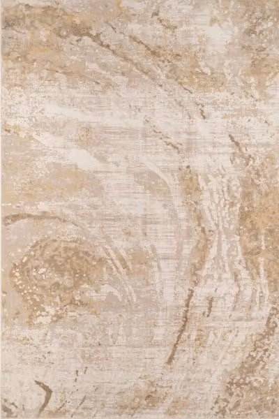 Kukoon Modern Abstract Living Room Area Rug in Cream Beige Distressed Marble, W: 240 cm, L: 330 cm