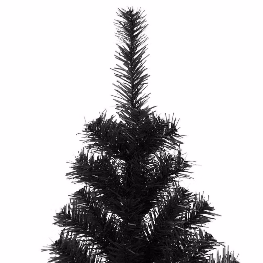 Berkfield Home Lush Christmas Tree with 300 LEDs and Stand, Black, Height: 210 cm – 5